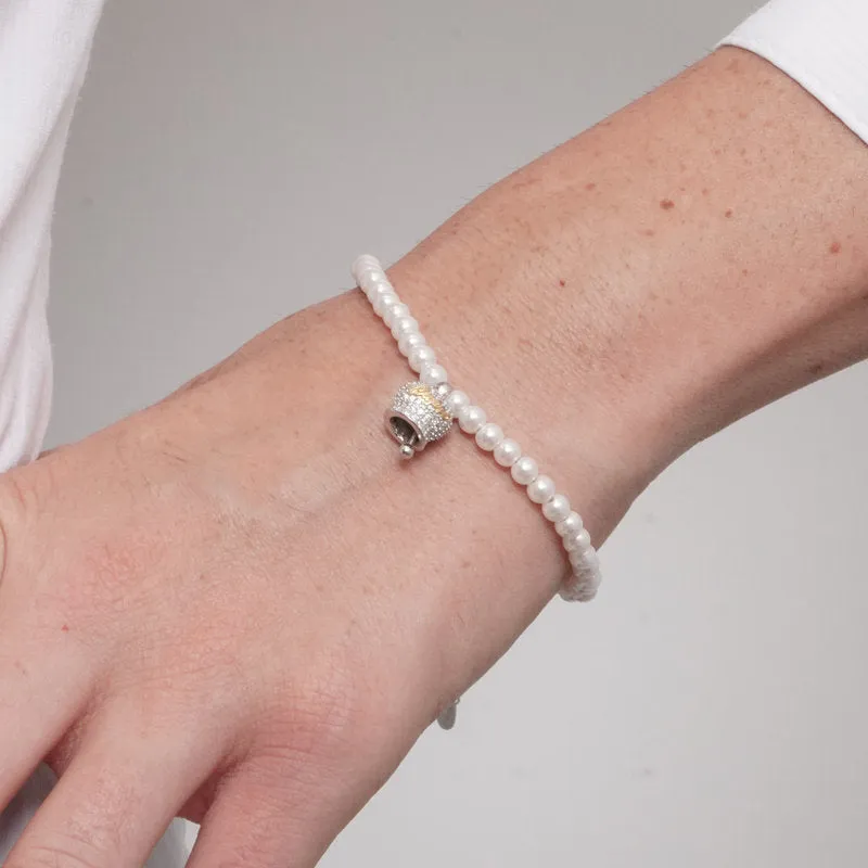 BYSIMON Bracciale in Argento campanella Capri e perle 1702566 - immagine 2