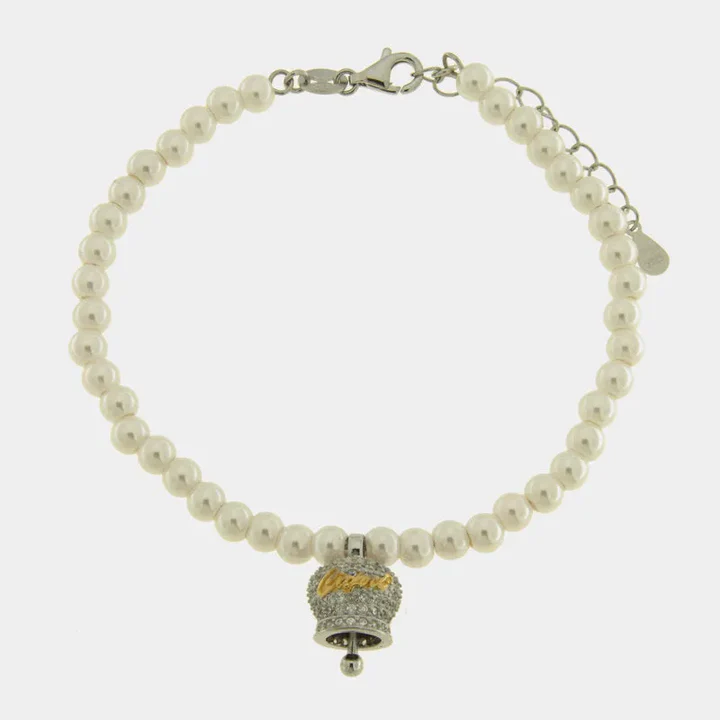 BYSIMON Bracciale in Argento campanella Capri e perle 1702566