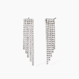 Orecchini tennis Kidult cristalli bianchi Style 861012