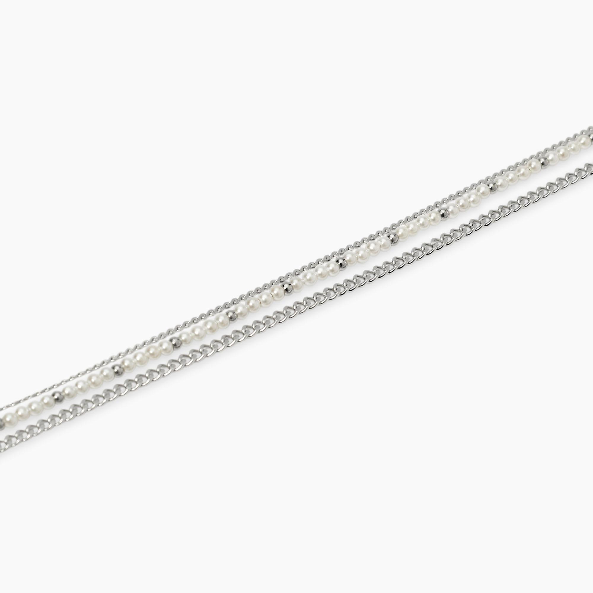 Bracciale con catene e perle conchiglia Style 32 831064 - immagine 2