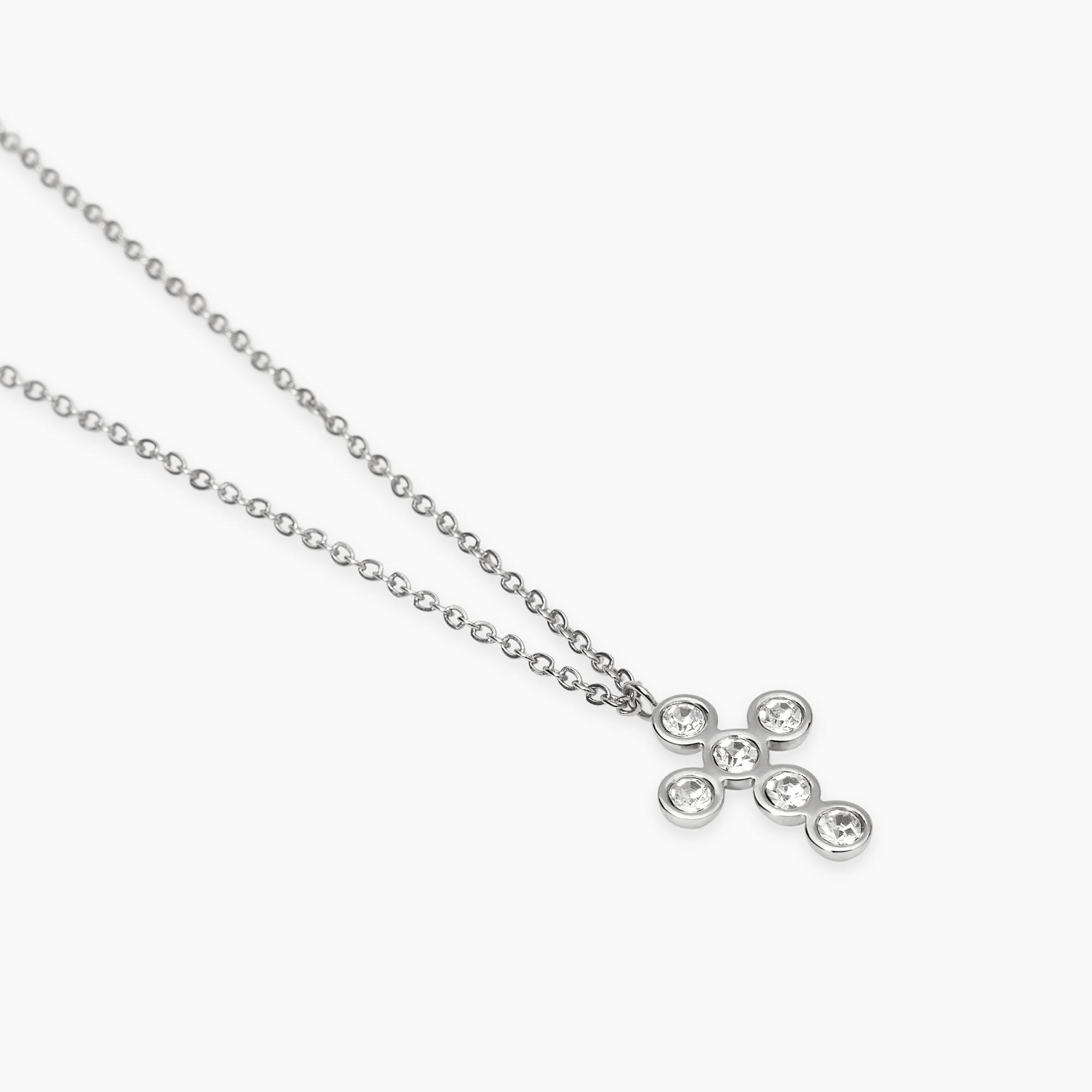Collana Donna Kidult con croce in cristalli Style 851043 - immagine 2