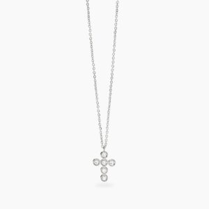 Collana Donna Kidult con croce in cristalli Style 851043