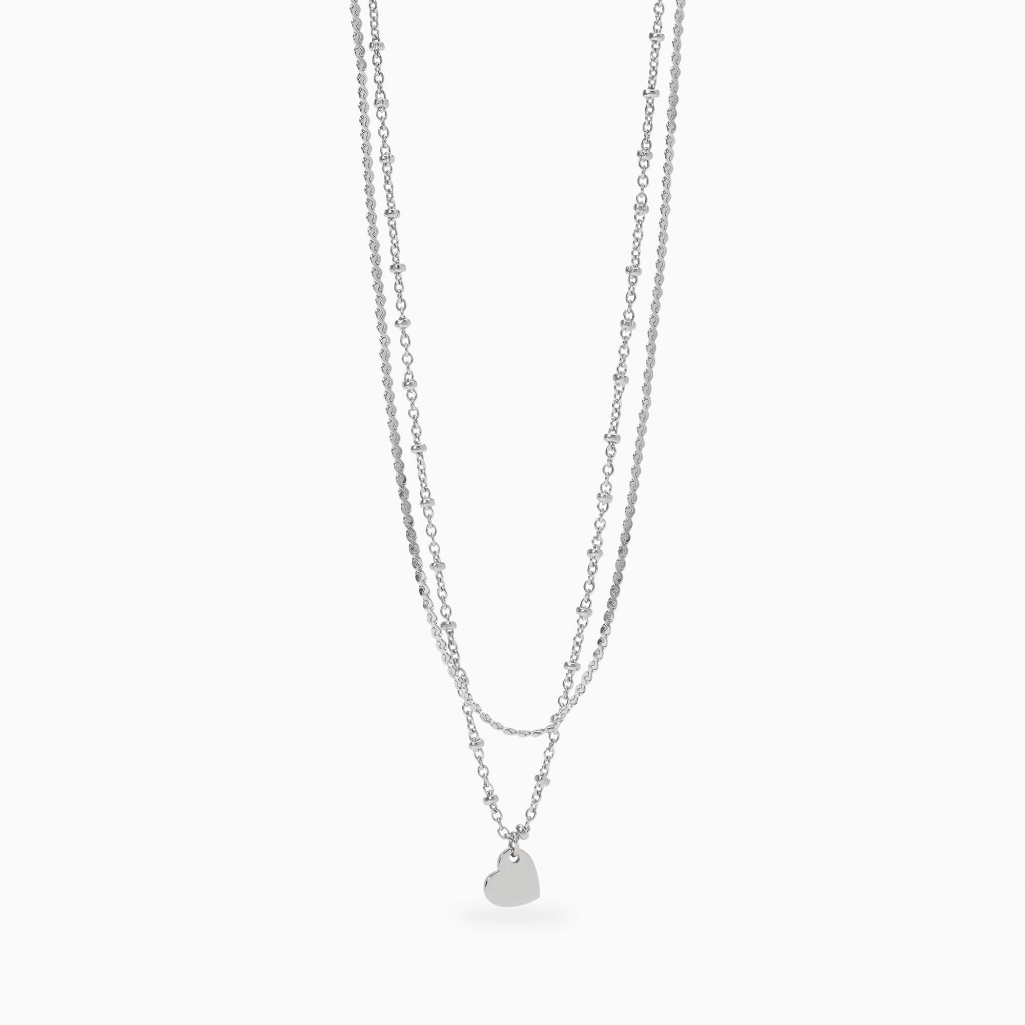 Collana Donna Kidult con catene e ciondolo cuore Style 851047