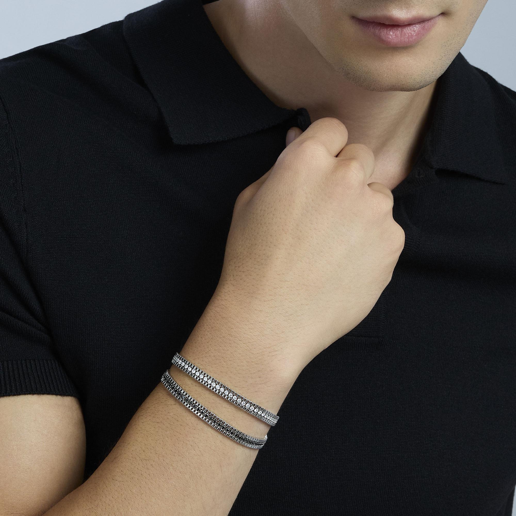Bracciale con catene venete e tennis Style 13 831102 - immagine 3
