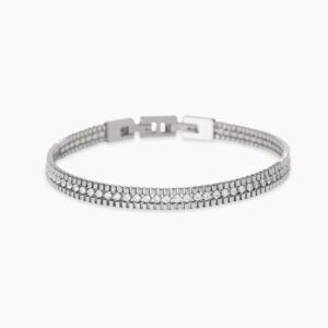 Bracciale con catene venete e tennis Style 13 831102
