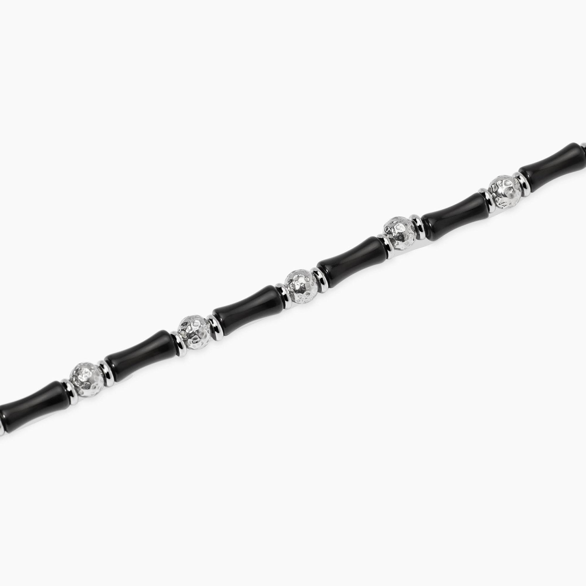 Bracciale Uomo Kidult in acciaio e ossidiana Style 32 831137 - immagine 2