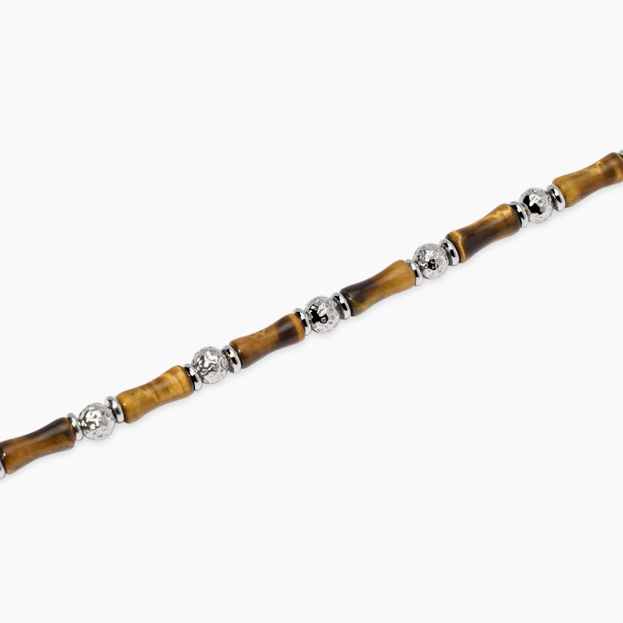 Bracciale Uomo Kidult in acciaio e occhio di tigre Style 32 831143 - immagine 2
