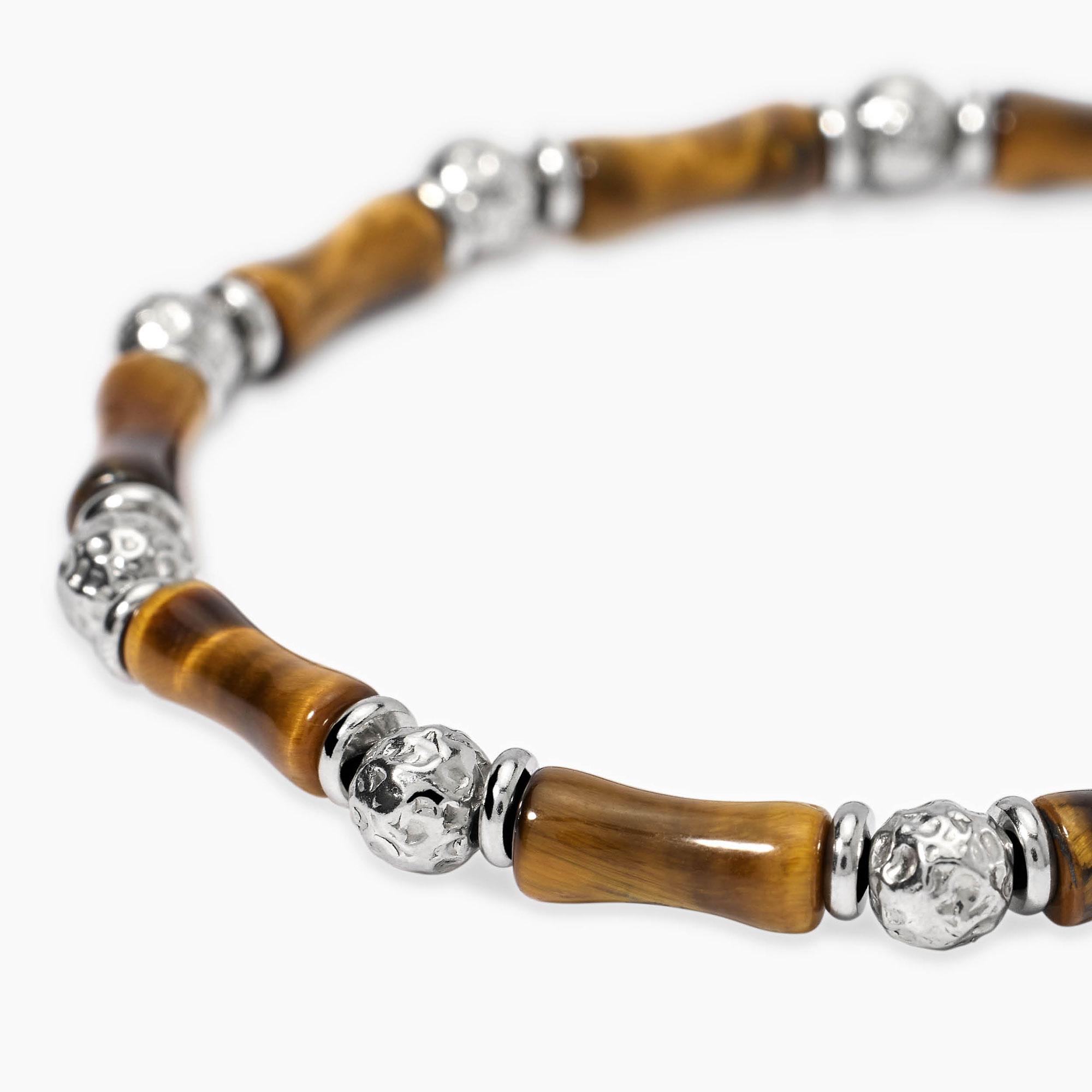 Bracciale Uomo Kidult in acciaio e occhio di tigre Style 32 831143 - immagine 3