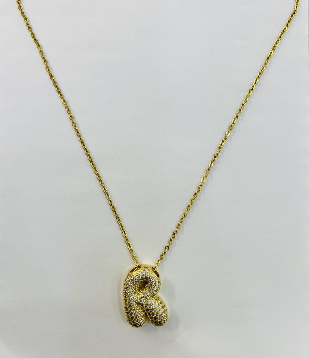 Collana con iniziale dorata Maxi Gioielli Capretti 23126