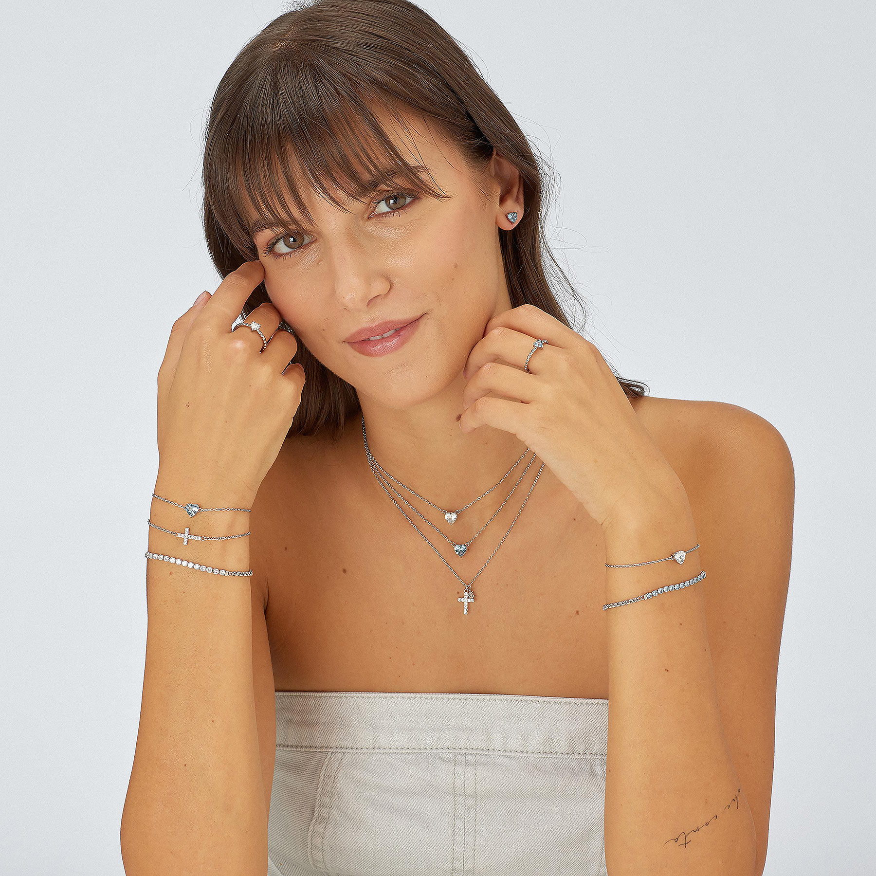 Collana Donna a forma di cuore Gioielli Sagapò Dazzly SDZ58 - immagine 4