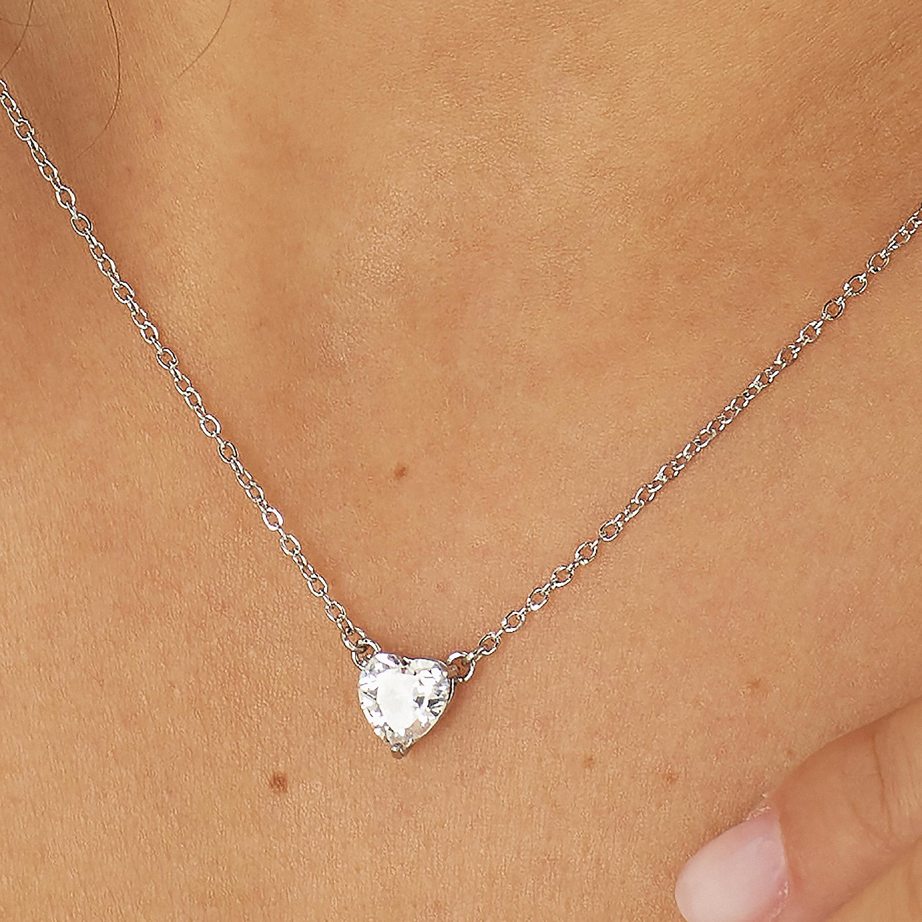 Collana Donna a forma di cuore Gioielli Sagapò Dazzly SDZ56 - immagine 3