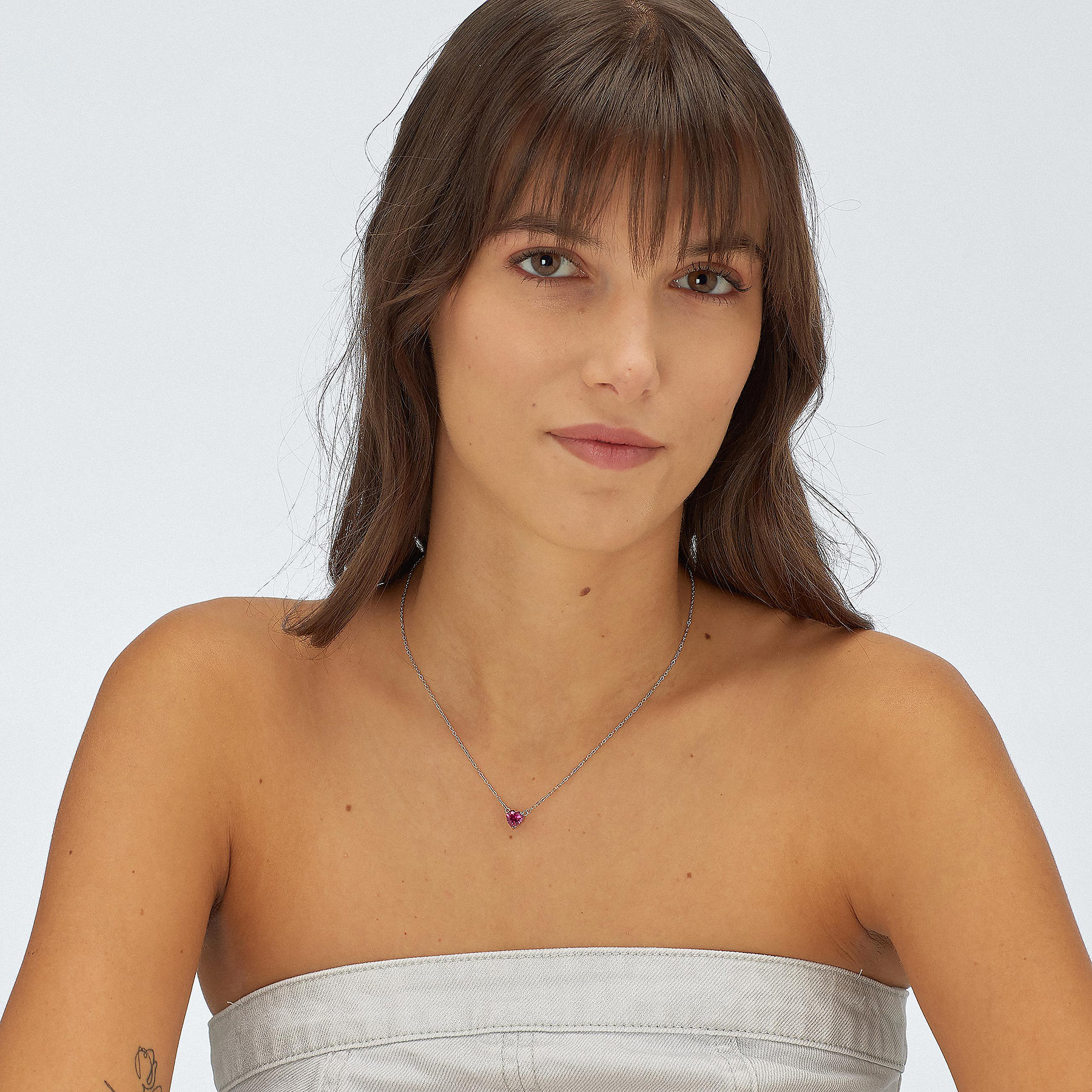 Collana Donna a forma di cuore Gioielli Sagapò Dazzly SDZ58 - immagine 2