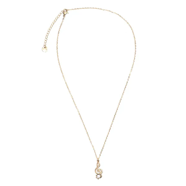 Collana Donna Chiave di Violino Gold con Gemma FJ-30016 - immagine 3