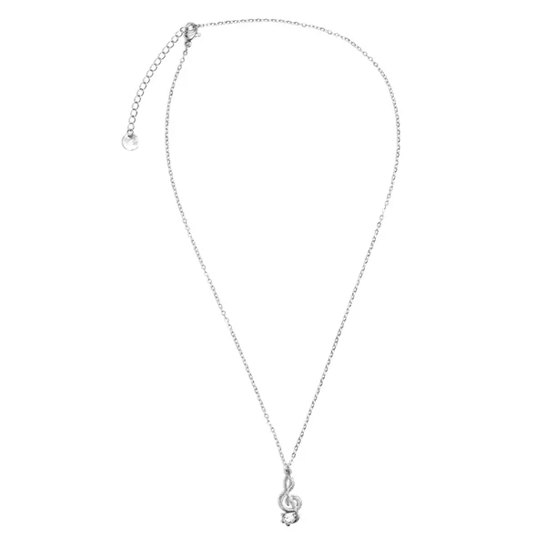 Collana Donna Chiave di Violino Silver con Gemma FJ-30015 - immagine 4