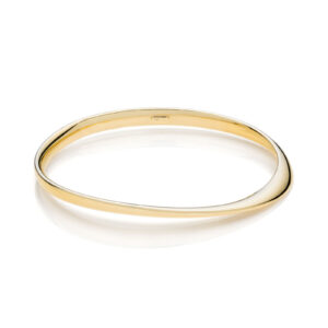 Bracciale bangle in argento dorato Unoaerre 6322