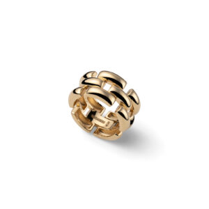 Anello in argento dorato Panthere Unoaerre 6666