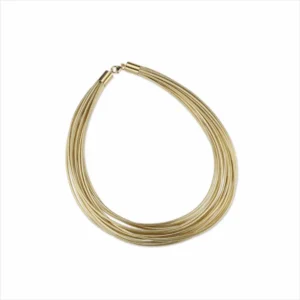 Collana Multifilo Dorata Gioielli Sovrani Lurex J9282