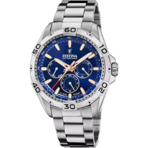 Festina Orologio Da Uomo Con Bracciale In Acciaio Inossidabile Blu F20623/2