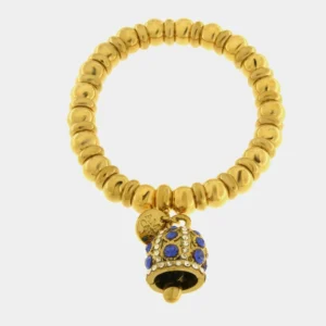 CAPRI Bracciale in Acciaio campanella con pois blu 3170762