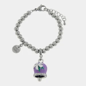 CAPRI Bracciale campanella viola con pois 3170767
