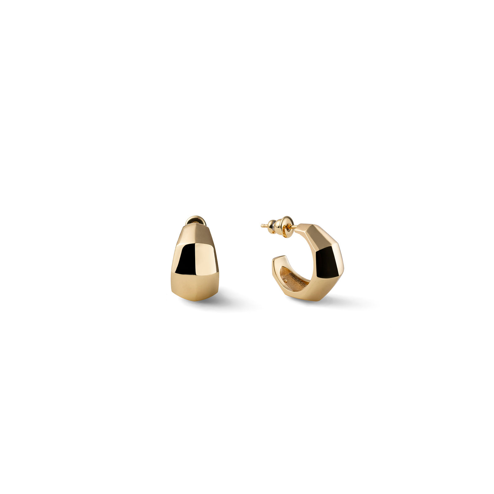Orecchini semi-cerchio dorato Unoaerre 2782