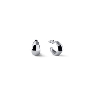 Orecchini semi-cerchio argentato Unoaerre 2783