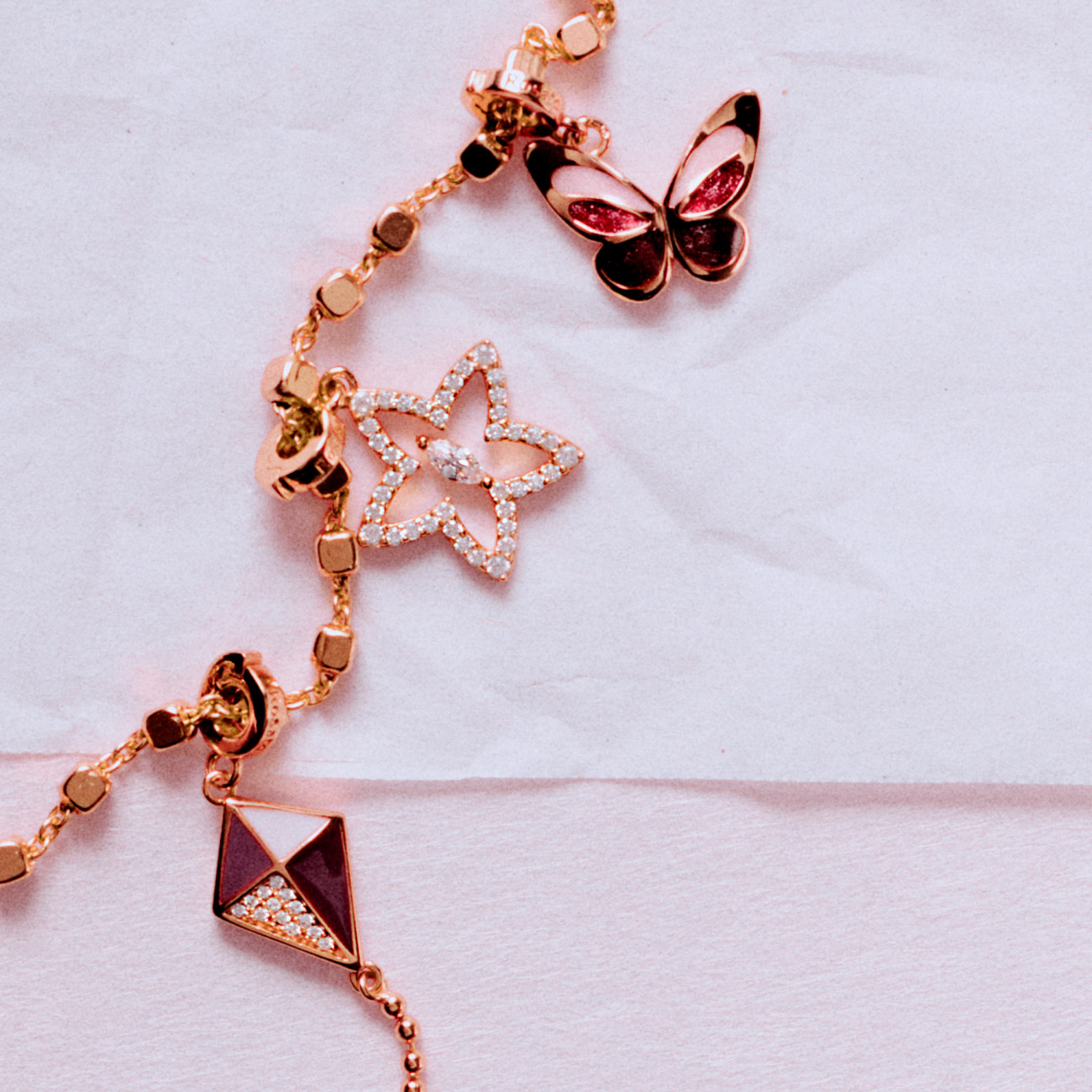 Charm Stella Donna Rosato Gioielli Storie RZ261 - immagine 2
