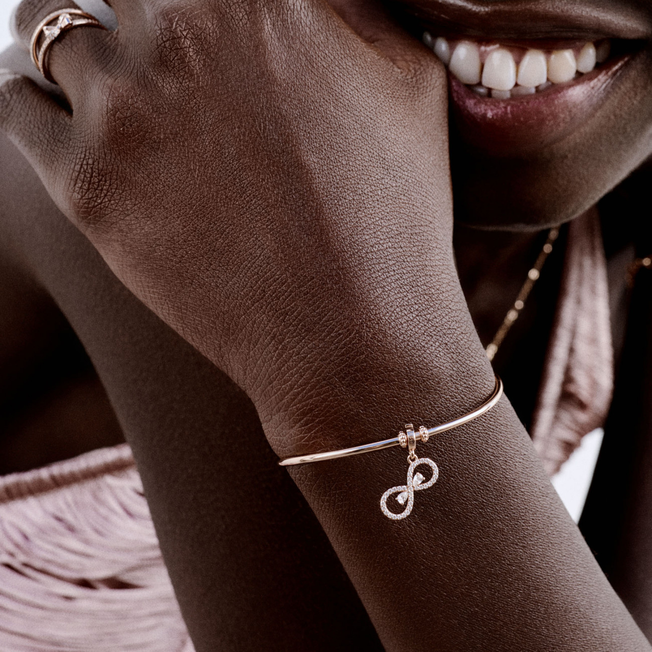 Charm Infnito Donna Rosato Gioielli Storie RZ263 - immagine 2