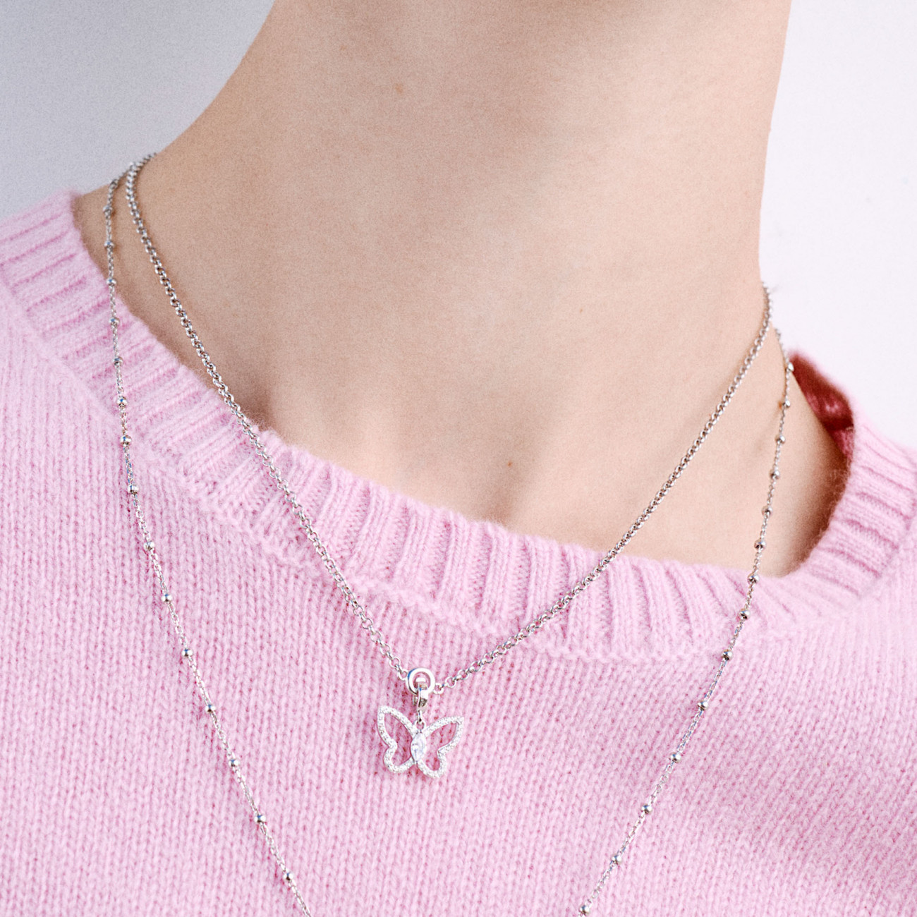 Charm Farfalla Donna Rosato Gioielli Storie RZ264R - immagine 2