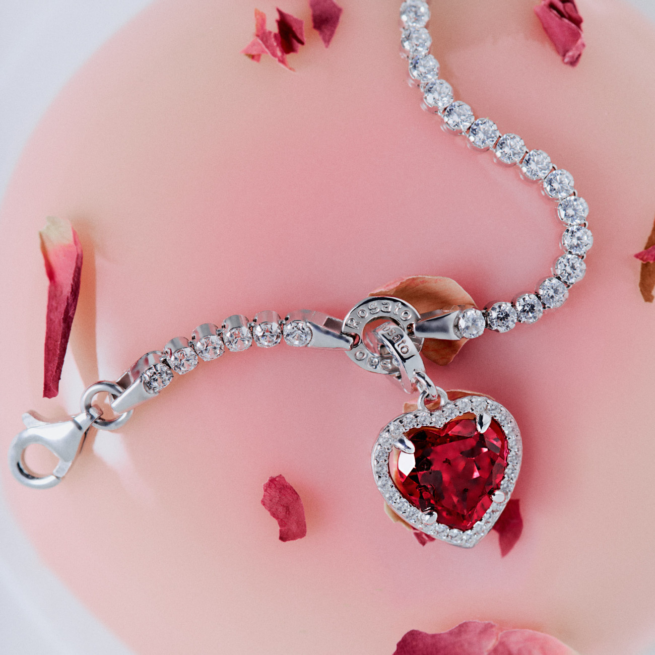 Charm Cuore Donna Rosato Gioielli Storie RZLE088R - immagine 2