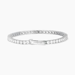 Bracciale Mabina tennis donna in argento con zirconi 533020/M