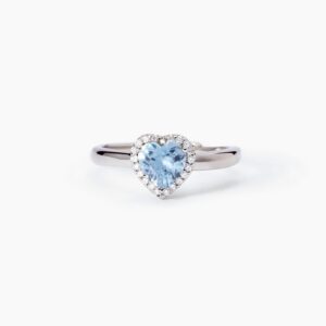Anello Mabina in argento con acquamarina sintetica 523428