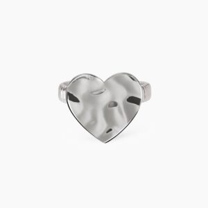 Anello Kidult tubogas con cuore martellato Style 821002