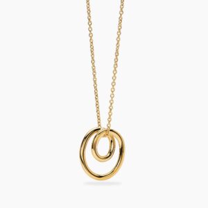 Collana Kidult donna con spirale in acciaio dorato Style 851092