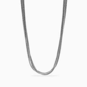 Collana Kidult in acciaio argentato con catene snake Style 851097