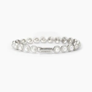 Bracciale Mabina tennis in argento con perle e zirconi 533826-18