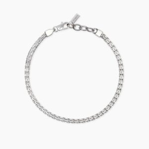 Bracciale Mabina in argento con catena veneta 533802