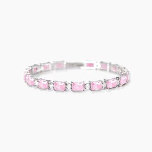 Bracciale Mabina in argento con zirconi rosa 533939-17