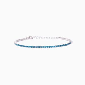 Bracciale Mabina tennis con acquemarine sintetiche 533960