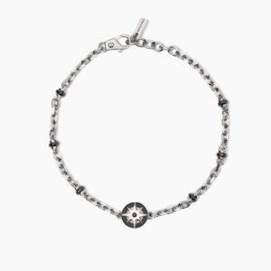 Bracciale Mabina regolabile in argento con rosa dei venti 533990