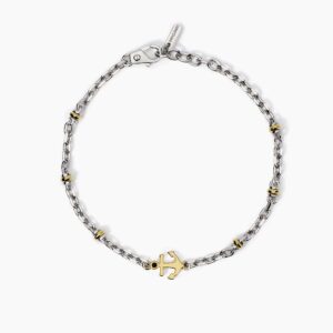 Bracciale Mabina regolabile in argento con ancora 533991