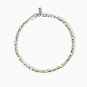 Bracciale Mabina in argento con elementi placcati oro 534003