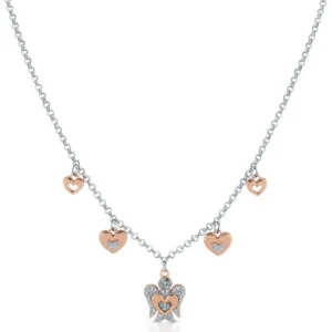 Collana con Angelo E Cuori in Argento SKU: GIA331