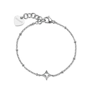 Bracciale S'Agapõ in acciaio con cristallo centrale SCE50