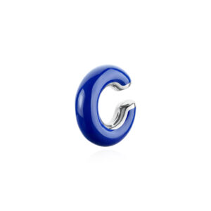 Earcuff S'Agapõ in acciaio con smalto blu SDM25