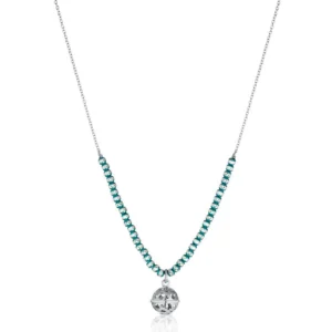 Collana Chiama Angeli in Argento e Sfere Diamantate SKU: SFA131