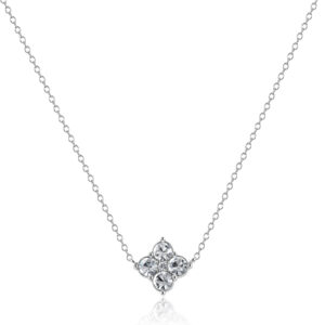 Collana S'Agapõ in acciaio con cristalli centrali SLA03