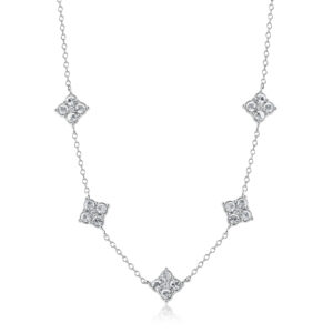 Collana S'Agapõ girocollo in acciaio con cristalli SLA06