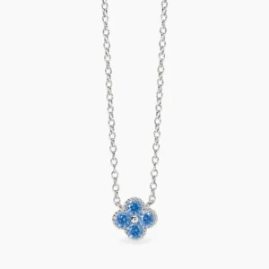 Collana Mabina in Argento con zirconi azzurri 553794