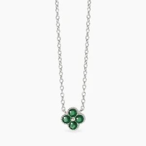 Collana Mabina in Argento con zirconi verde 553795